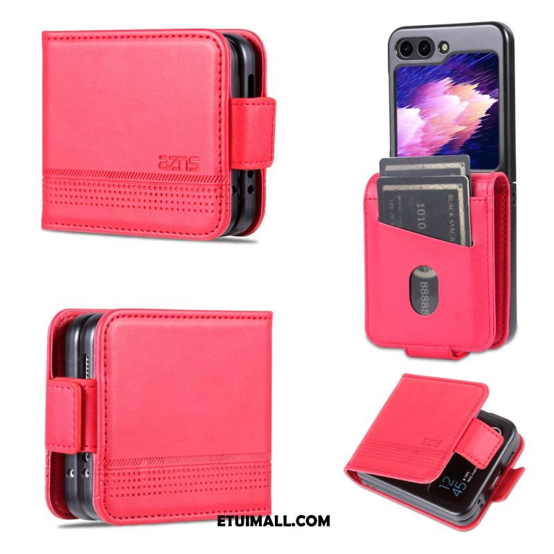 Case Samsung Galaxy Z Flip 5 Etui Na Telefon Efekt Skóry Azns