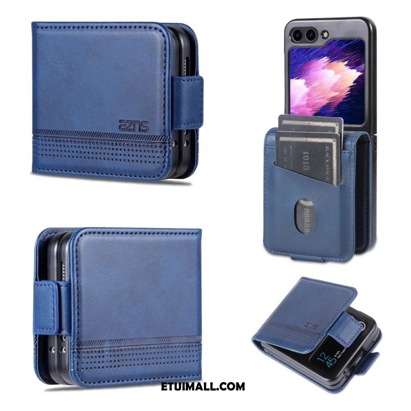 Case Samsung Galaxy Z Flip 5 Etui Na Telefon Efekt Skóry Azns