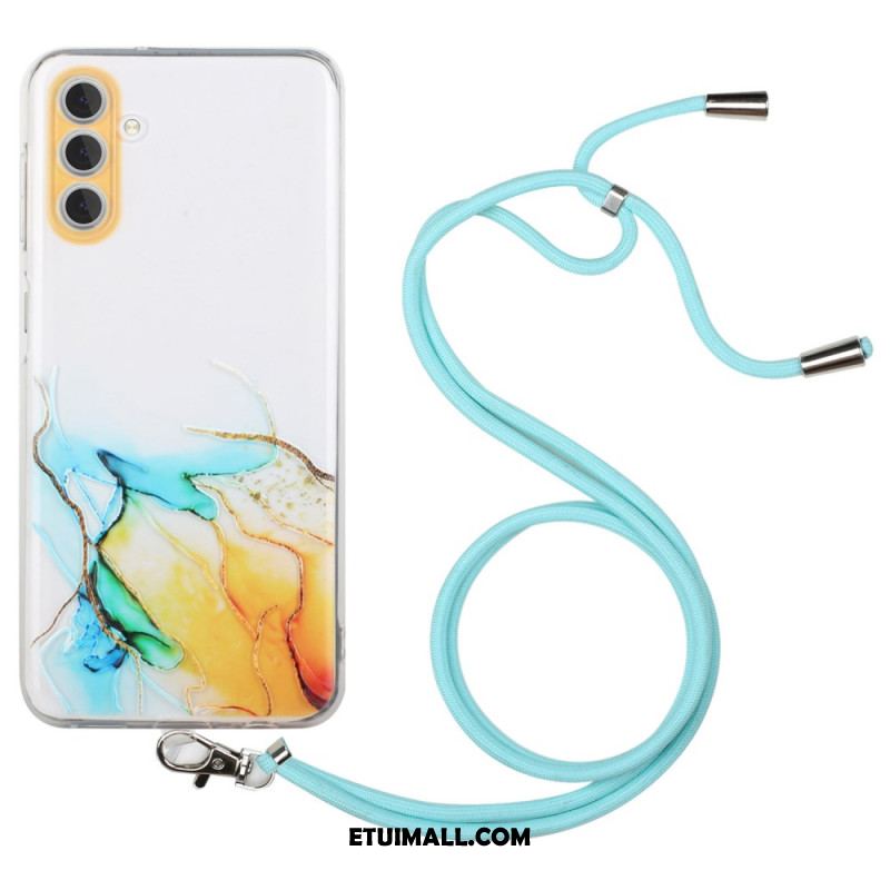 Etui Do Samsung Galaxy A15 5g Akwarelowy Sznur Marmurkowy