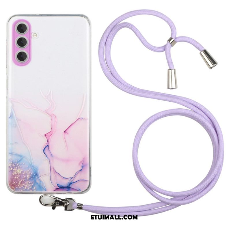 Etui Do Samsung Galaxy A15 5g Akwarelowy Sznur Marmurkowy