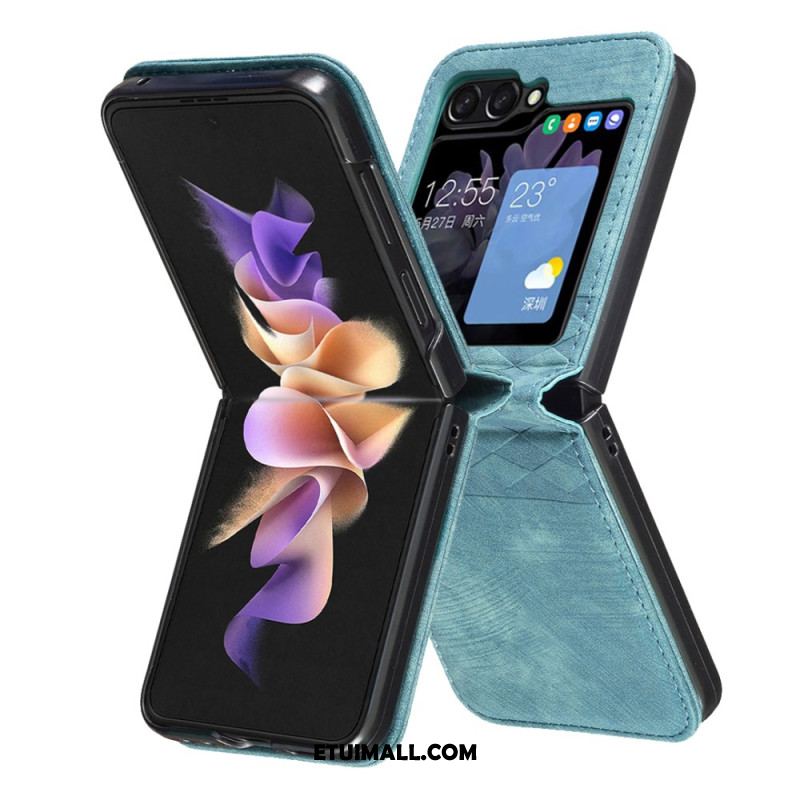 Etui Do Samsung Galaxy Z Flip 6 Fryz Ze Sztucznej Skóry