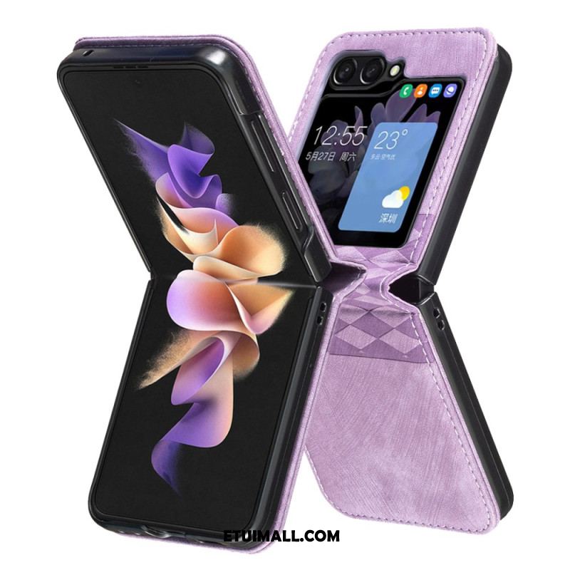 Etui Do Samsung Galaxy Z Flip 6 Fryz Ze Sztucznej Skóry