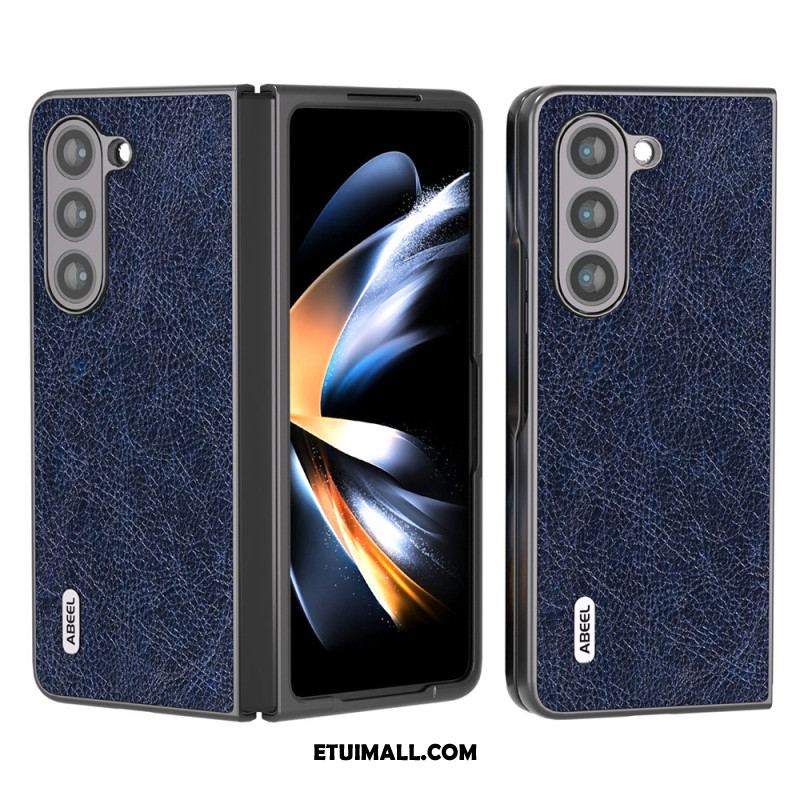 Etui Do Samsung Galaxy Z Fold 5 Liczi Ze Sztucznej Skóry Abeel