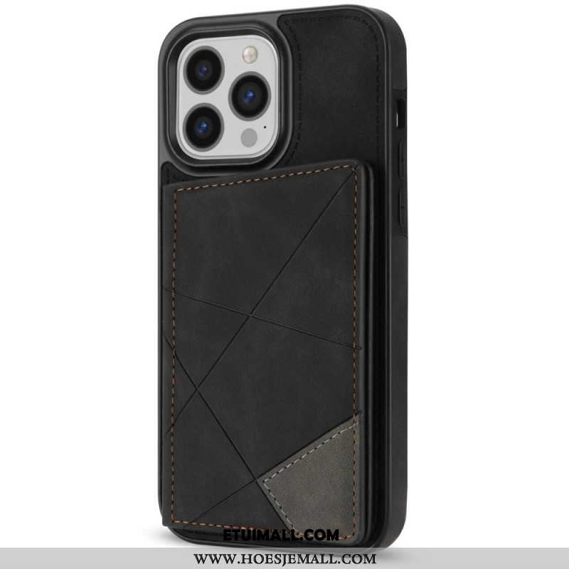 Etui Do iPhone 16 Pro Max Etui Na Karty Ze Wzorami Geometrycznymi