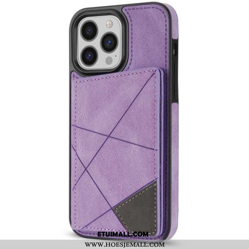 Etui Do iPhone 16 Pro Max Etui Na Karty Ze Wzorami Geometrycznymi