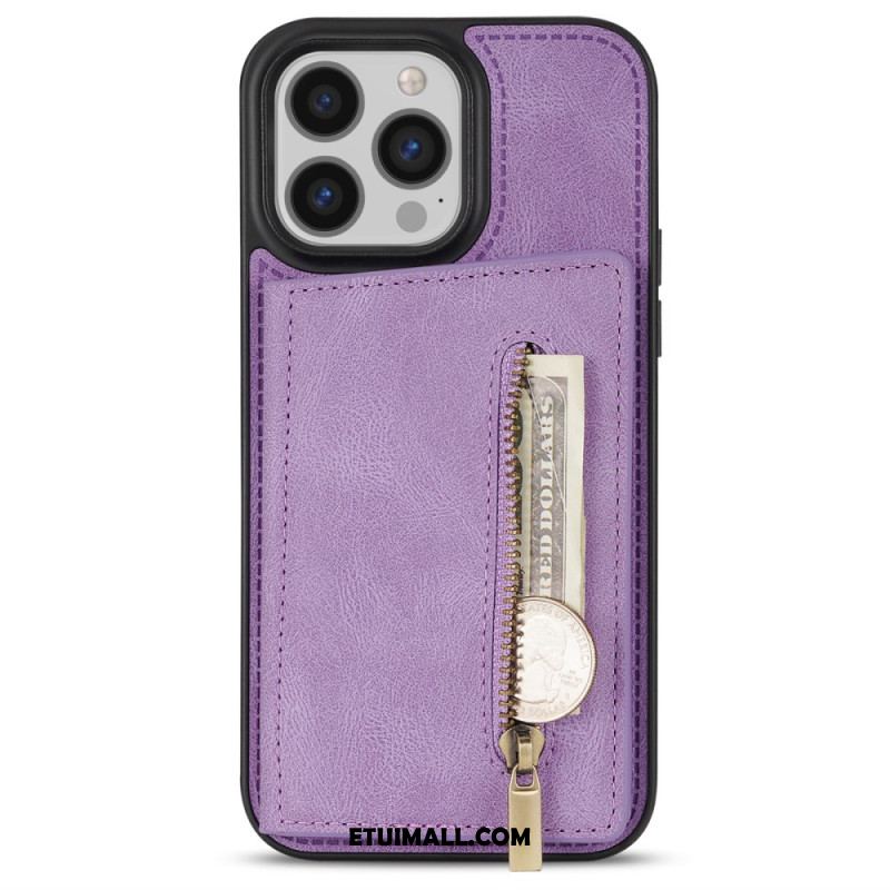 Etui Do iPhone 16 Pro Zapinana Na Zamek Kieszeń I Uchwyt