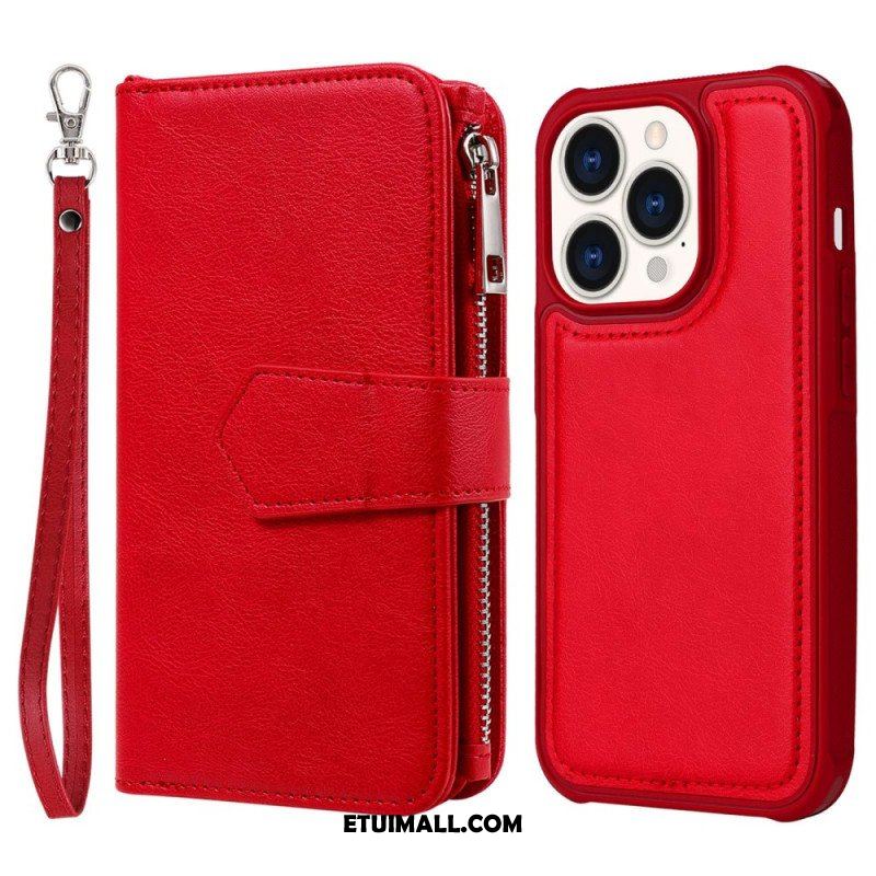 Etui Etui Folio do iPhone 14 Pro Portfel Portfel Z Możliwością Odpięcia