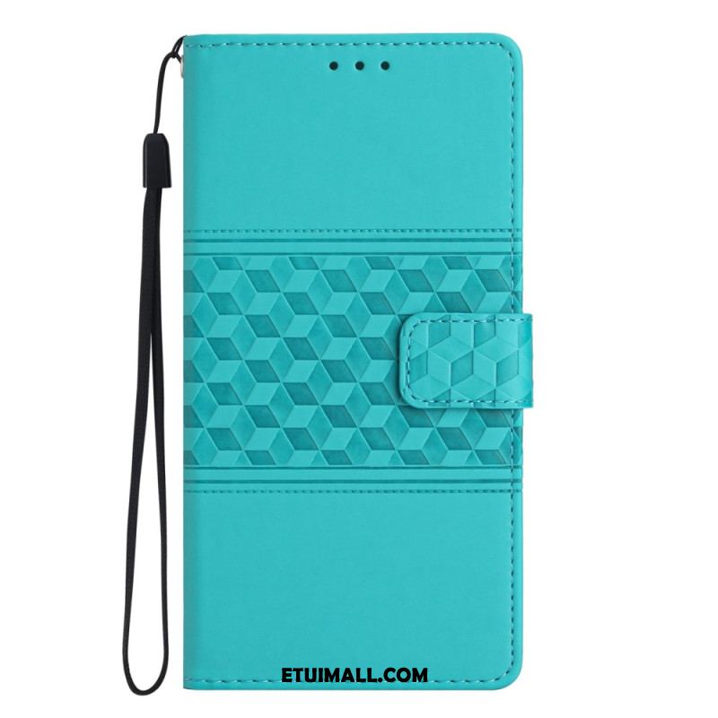 Etui Folio Do Google Pixel 8 Kostki I Fryz Z Paskami