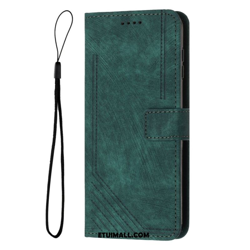 Etui Folio Do Google Pixel 8 Linie Paska