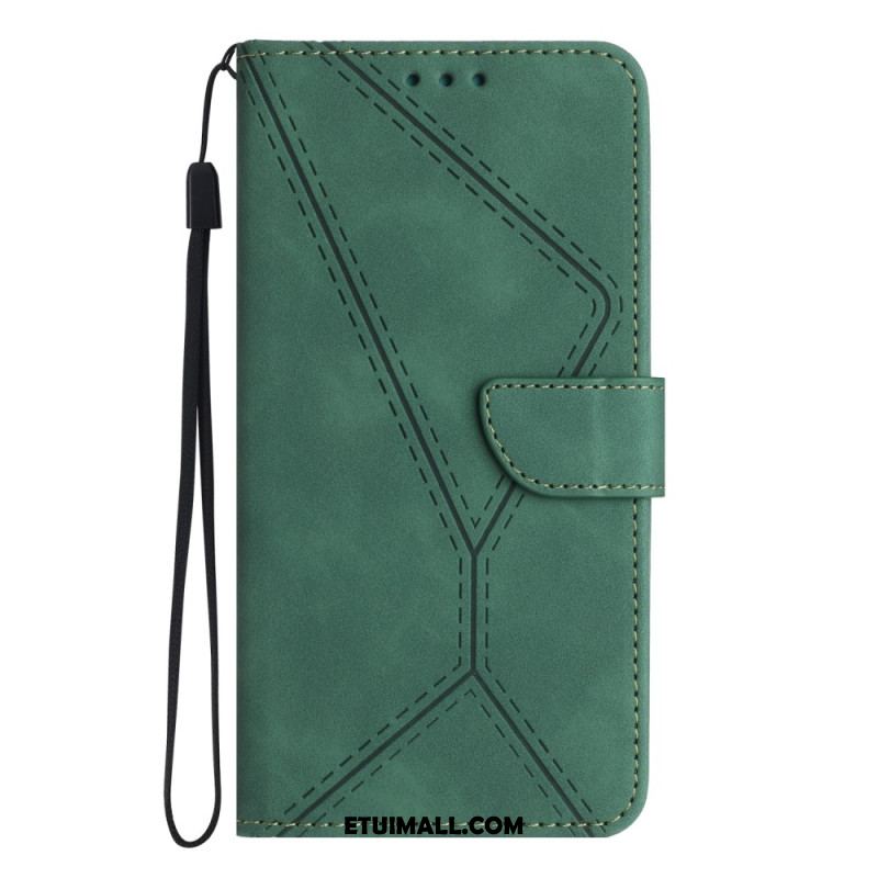 Etui Folio Do Google Pixel 8 Pro Linie I Kropki W Paski