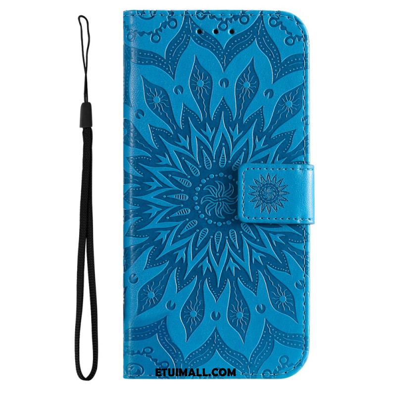 Etui Folio Do Google Pixel 9 Pro Xl Mandala Słoneczna Z Paskiem