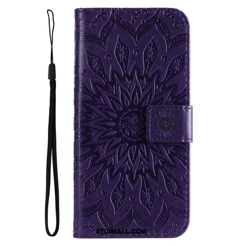 Etui Folio Do Google Pixel 9 Pro Xl Mandala Słoneczna Z Paskiem