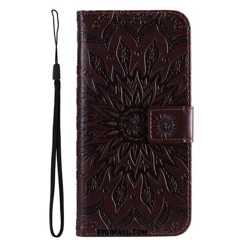 Etui Folio Do Google Pixel 9 Pro Xl Mandala Słoneczna Z Paskiem