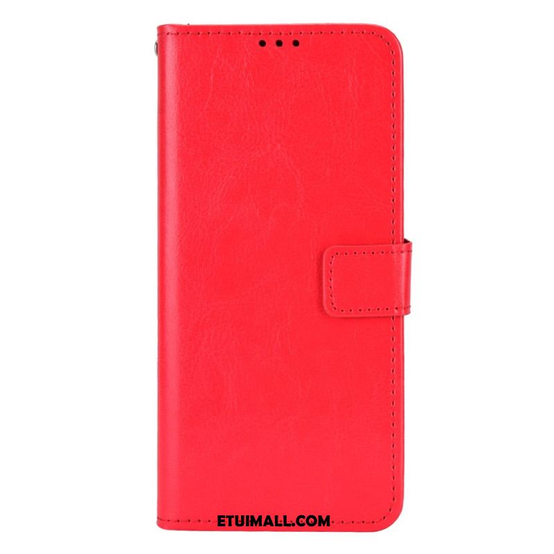 Etui Folio Do Huawei Pura 70 Pro Błyszcząca Sztuczna Skóra Z Paskiem