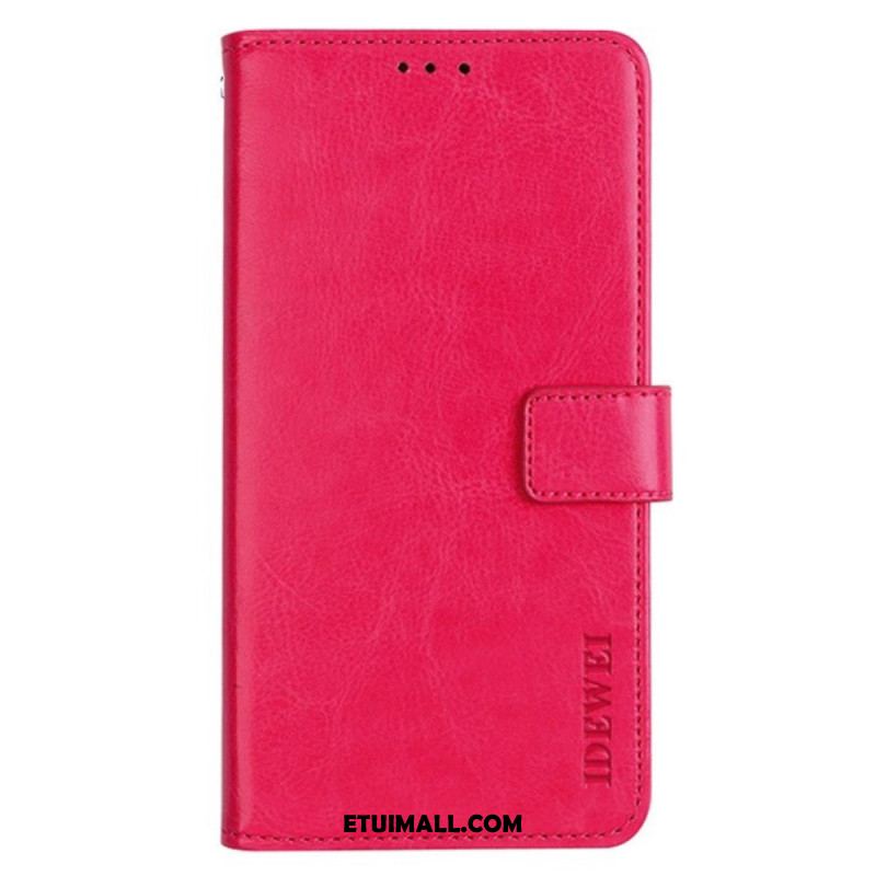 Etui Folio Do Oneplus 12 5g Sztuczna Skóra Retro Idewei