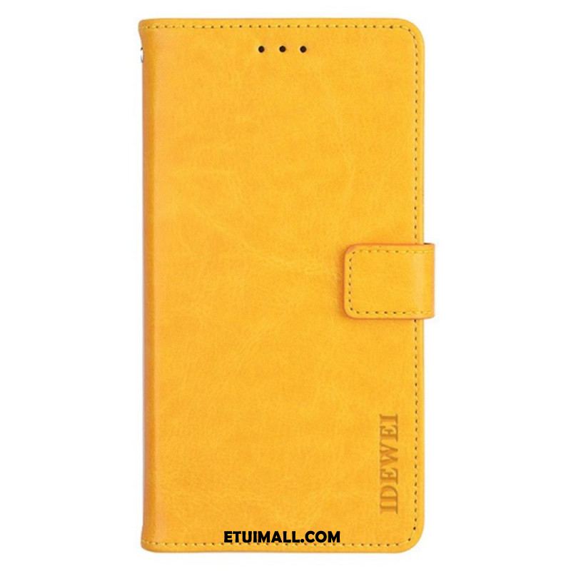 Etui Folio Do Oneplus 12 5g Sztuczna Skóra Retro Idewei