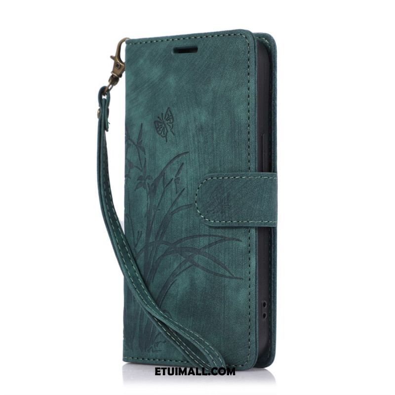 Etui Folio Do Oppo A98 5g Orchidee I Motyle