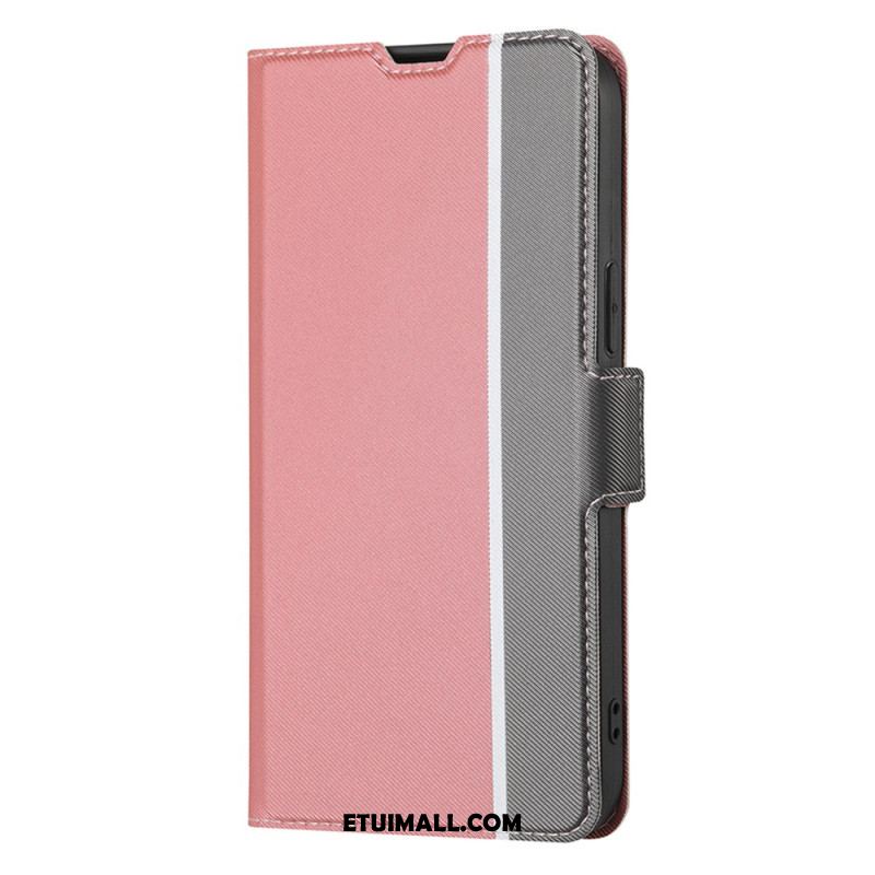 Etui Folio Do Oppo A98 5g Tekstura Jodełki