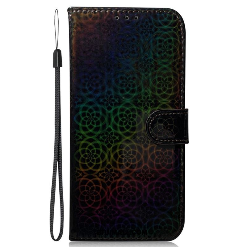 Etui Folio Do Oppo Reno 11f 5g Styl Dyskotekowy Na Ramiączkach