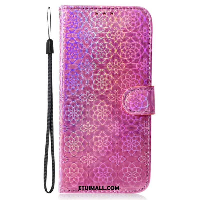 Etui Folio Do Oppo Reno 11f 5g Styl Dyskotekowy Na Ramiączkach