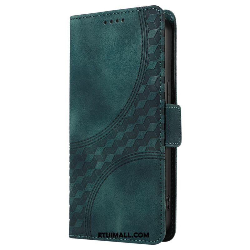 Etui Folio Do Oppo Reno 12 5g Gwiaździsty Romb