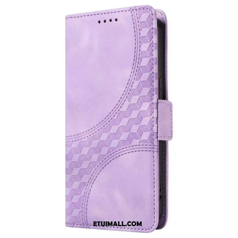 Etui Folio Do Oppo Reno 12 5g Gwiaździsty Romb