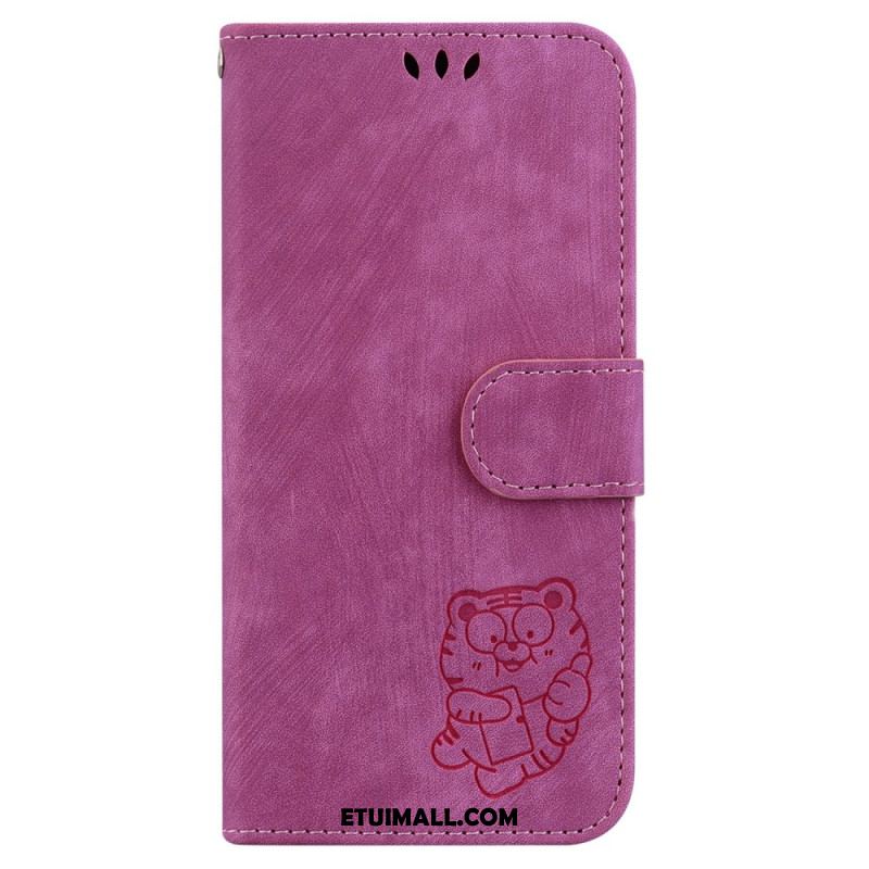 Etui Folio Do Oppo Reno 12f 5g Wzór Tygrysa