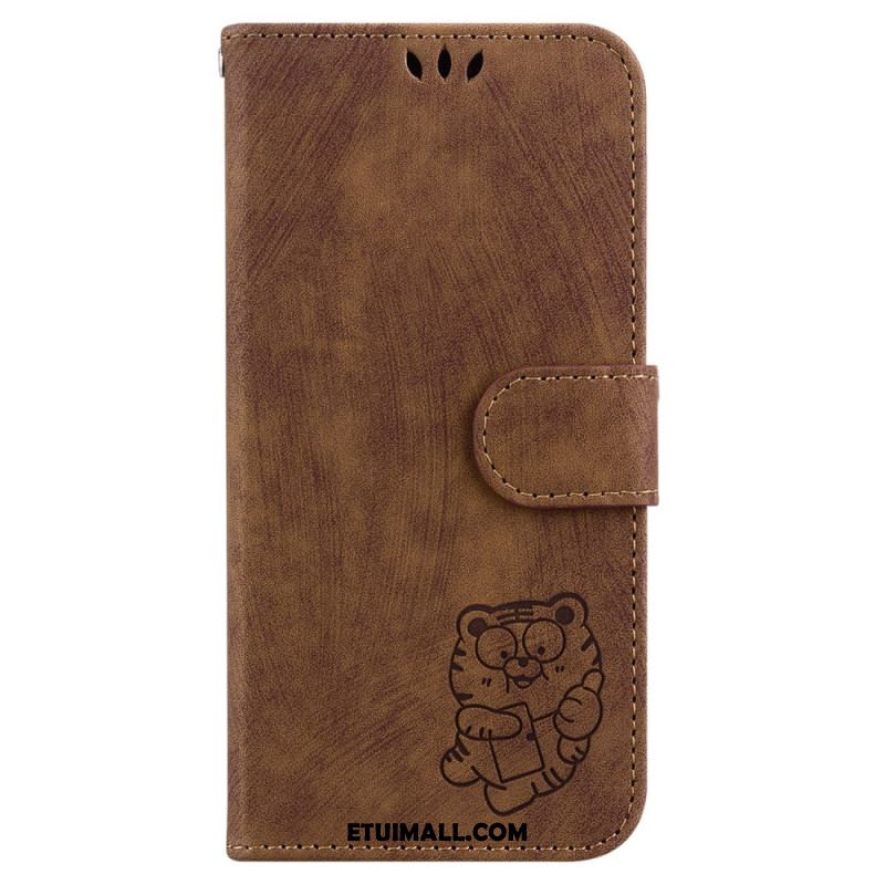 Etui Folio Do Oppo Reno 12f 5g Wzór Tygrysa