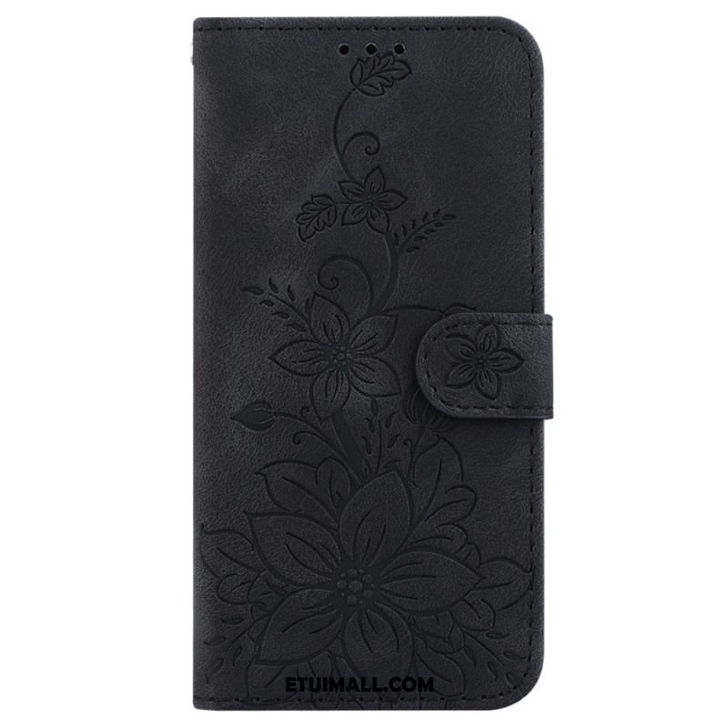 Etui Folio Do Realme 12 Pro / 12 Pro Plus Kwiatowy Pasek