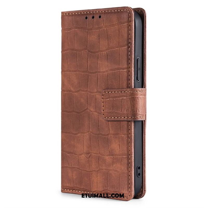 Etui Folio Do Realme 12 Pro / 12 Pro Plus Styl Krokodyla