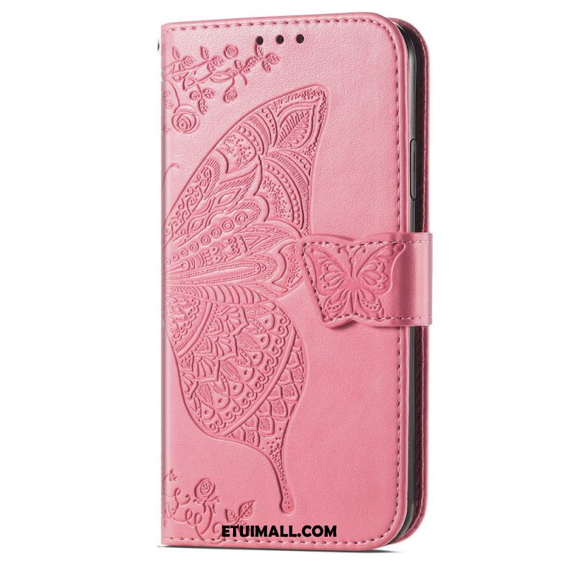 Etui Folio Do Samsung Galaxy A16 5g Barokowy Motyl