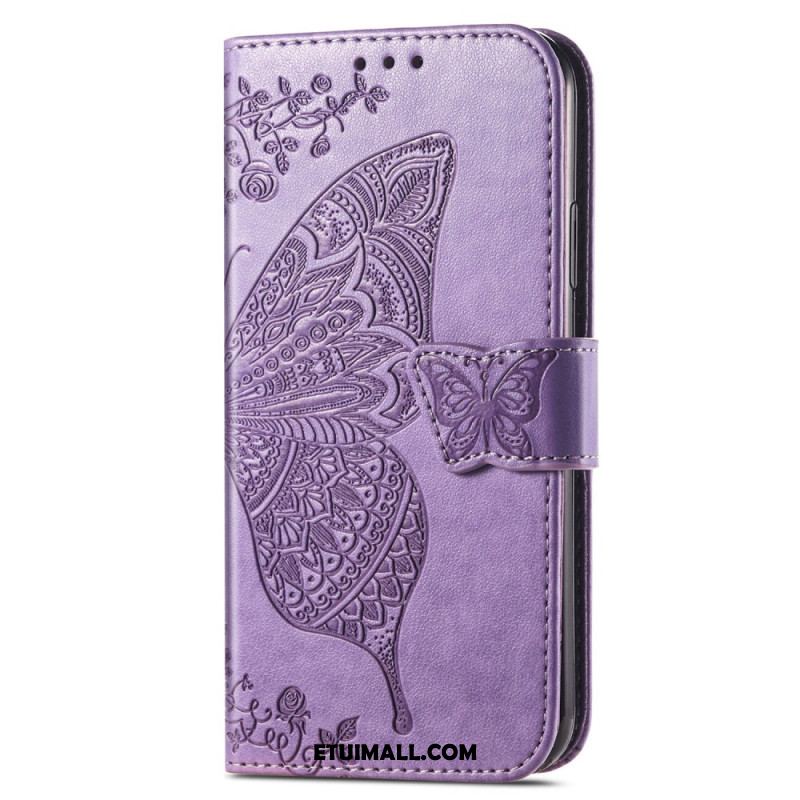 Etui Folio Do Samsung Galaxy A16 5g Barokowy Motyl