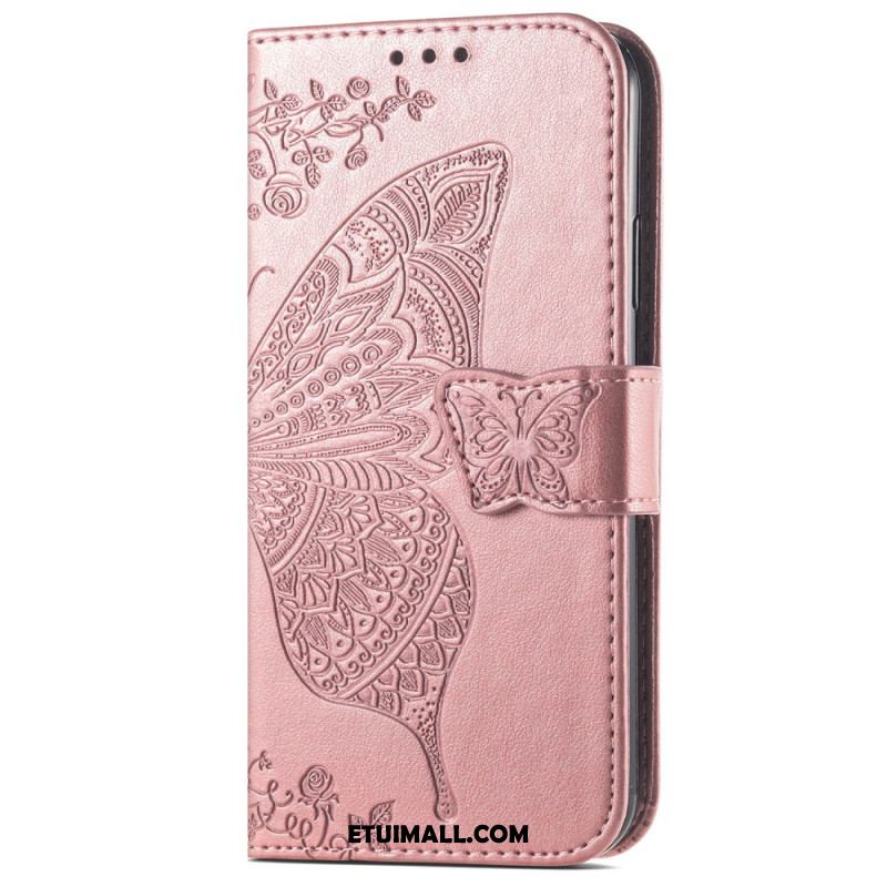 Etui Folio Do Samsung Galaxy A16 5g Barokowy Motyl