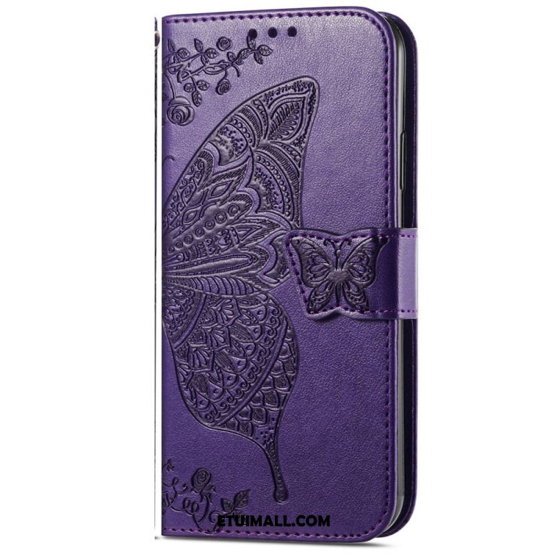 Etui Folio Do Samsung Galaxy A16 5g Barokowy Motyl