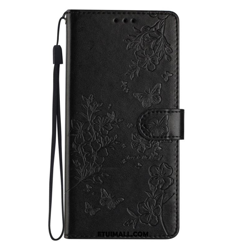 Etui Folio Do Samsung Galaxy A16 5g Kwiatowy Nadruk