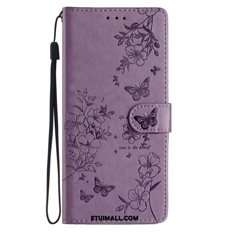 Etui Folio Do Samsung Galaxy A16 5g Kwiatowy Nadruk