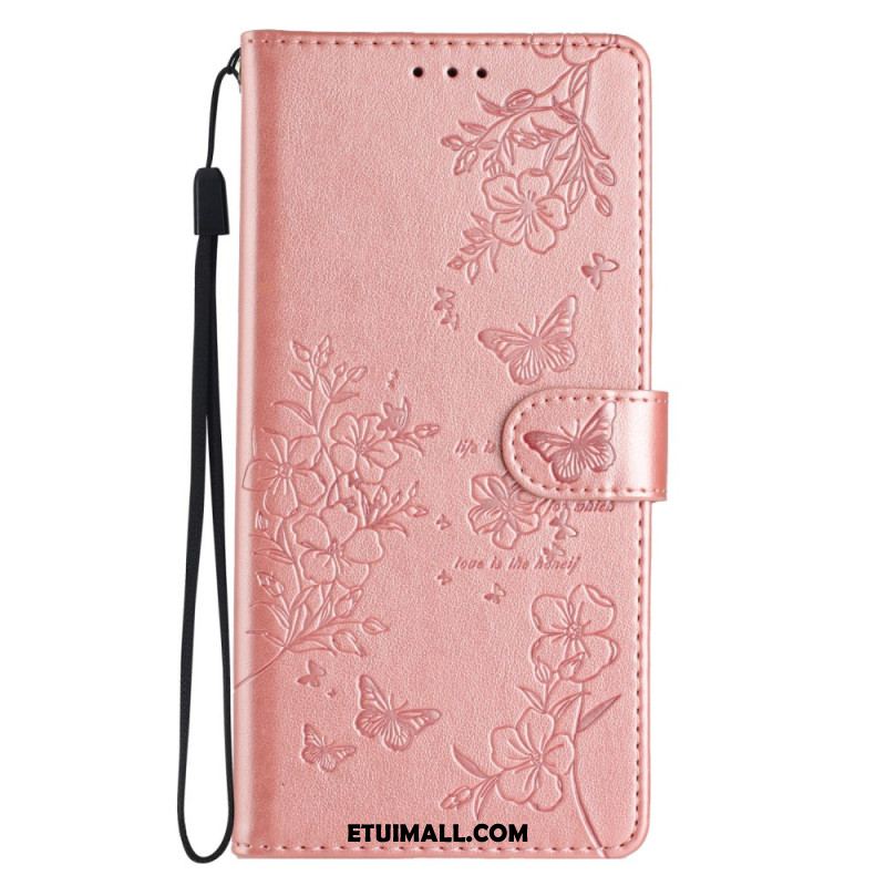 Etui Folio Do Samsung Galaxy A16 5g Kwiatowy Nadruk