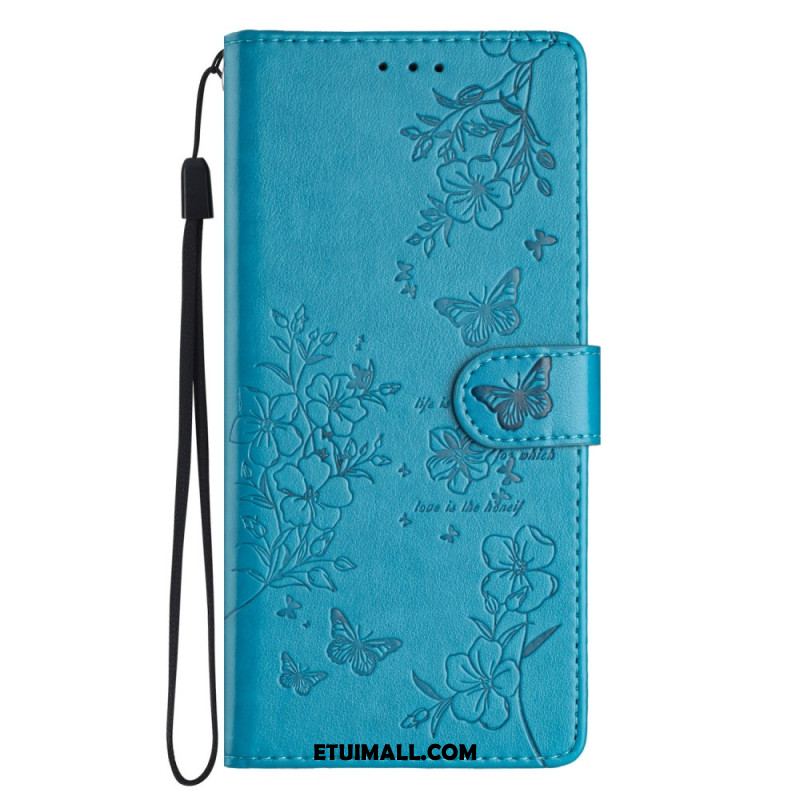 Etui Folio Do Samsung Galaxy A16 5g Kwiatowy Nadruk