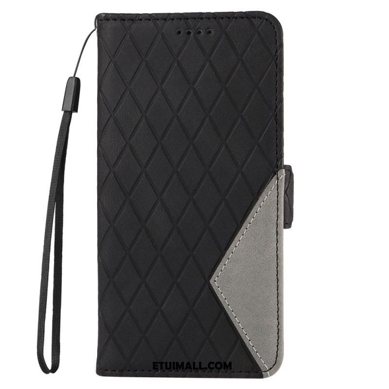 Etui Folio Do Samsung Galaxy A16 5g Wzór Paska W Kształcie Diamentu