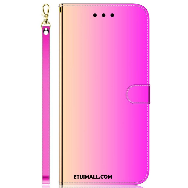 Etui Folio Do Samsung Galaxy A55 5g Efekt Lustra I Pasek