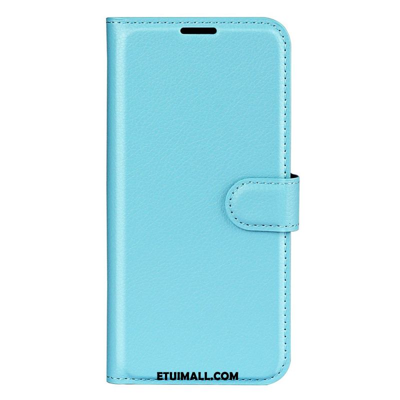 Etui Folio Do Samsung Galaxy A55 5g Klasyczna Sztuczna Skóra Litchi