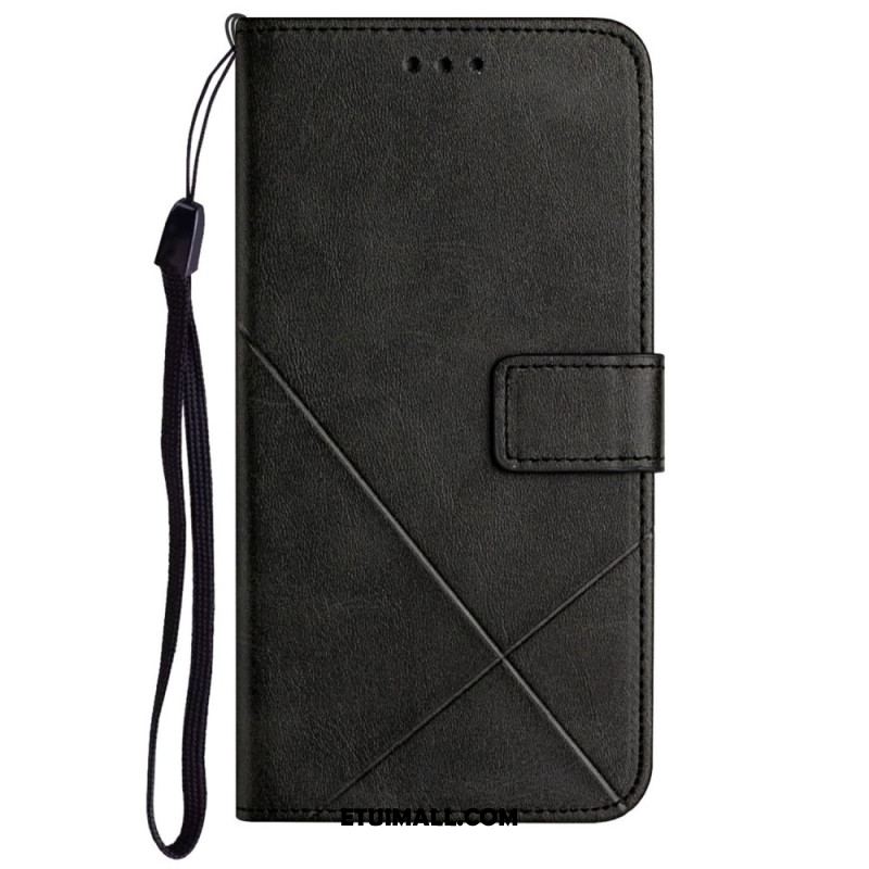 Etui Folio Do Samsung Galaxy A55 5g Linie Z Paskiem