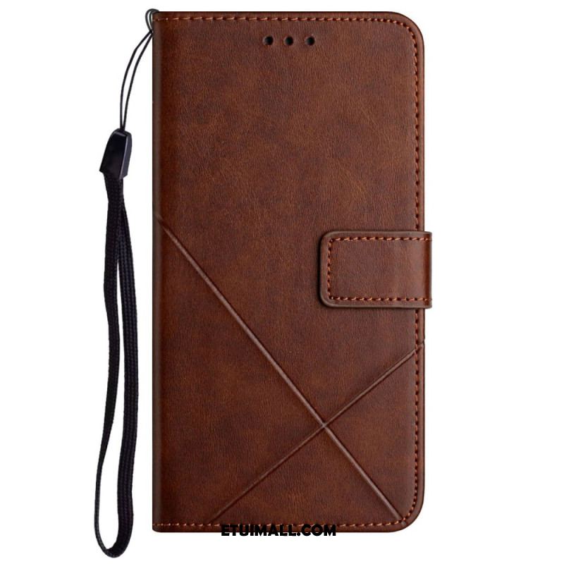 Etui Folio Do Samsung Galaxy A55 5g Linie Z Paskiem