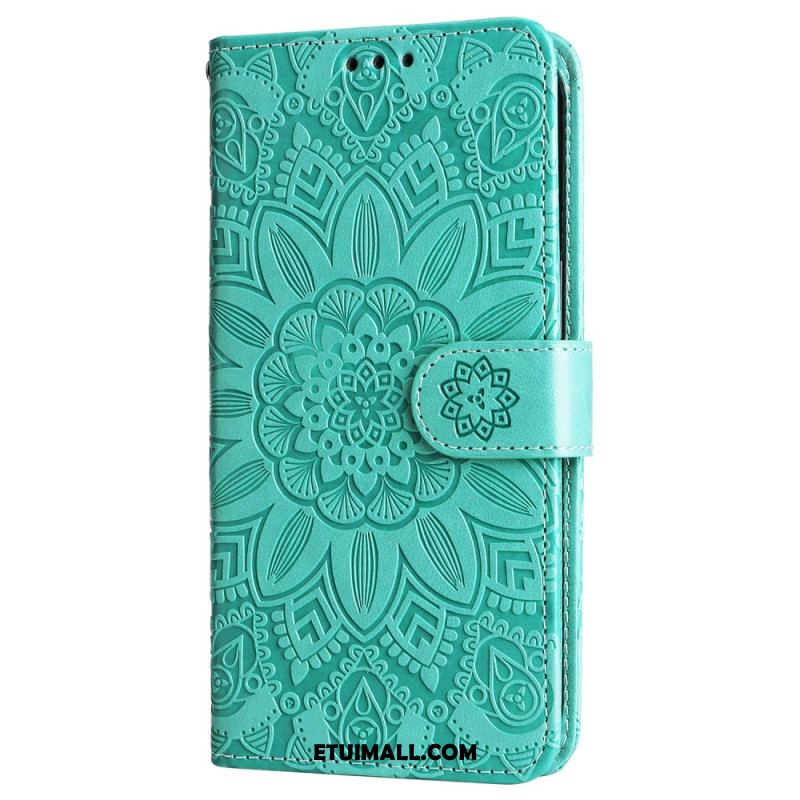 Etui Folio Do Samsung Galaxy S24 5g Ekstrawagancka Mandala Z Paskiem