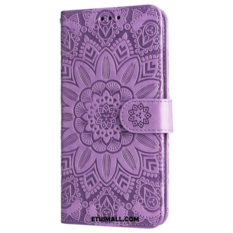 Etui Folio Do Samsung Galaxy S24 5g Ekstrawagancka Mandala Z Paskiem