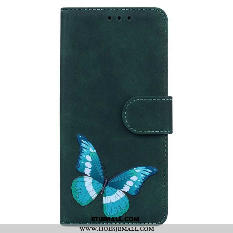 Etui Folio Do Samsung Galaxy S24 5g Motyl Z Paskiem