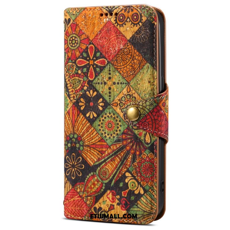 Etui Folio Do Samsung Galaxy S24 5g Nadruk Kwiatowy