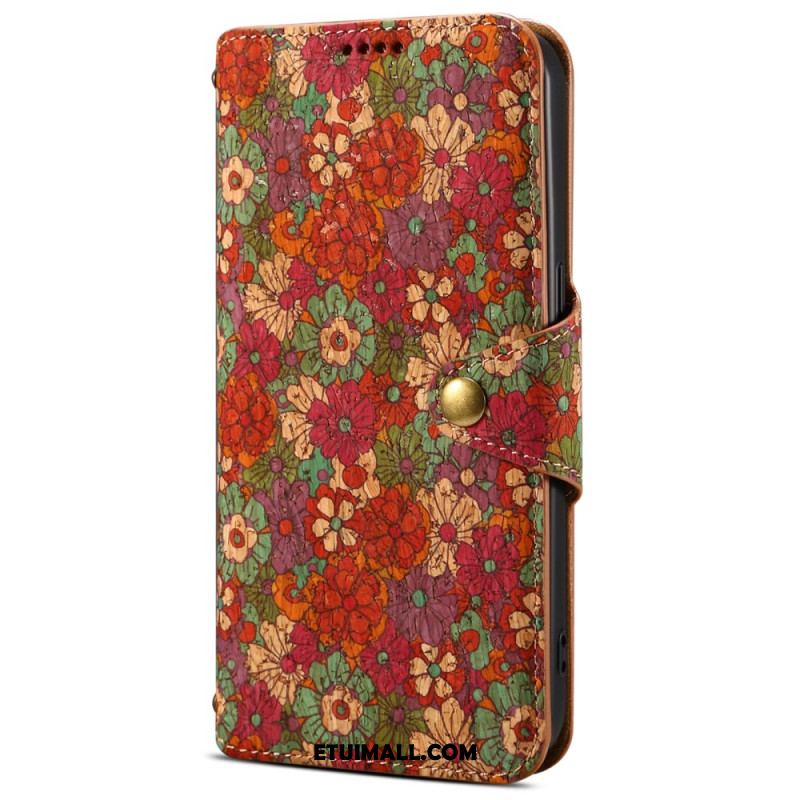 Etui Folio Do Samsung Galaxy S24 5g Nadruk Kwiatowy