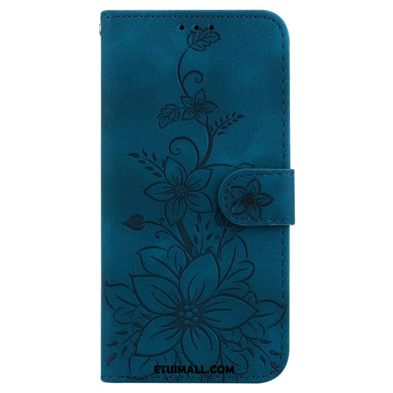 Etui Folio Do Samsung Galaxy S24 5g Pasek W Kwiaty