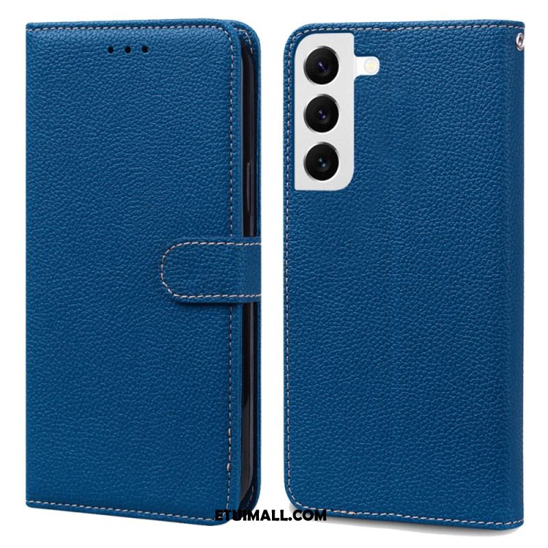 Etui Folio Do Samsung Galaxy S24 5g Sztuczna Skóra Litchi Z Paskiem